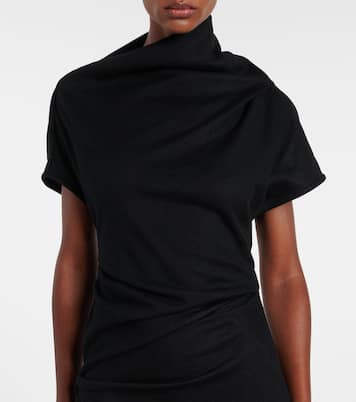 Draped wool maxi dress | Entire Studios