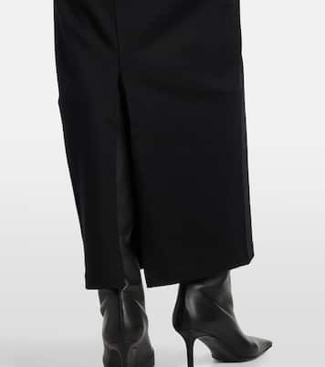 Draped wool maxi dress | Entire Studios