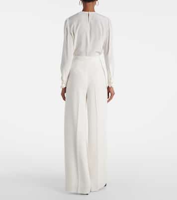 Manetta high-rise cady wide-leg pants | Max Mara