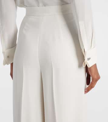Manetta high-rise cady wide-leg pants | Max Mara