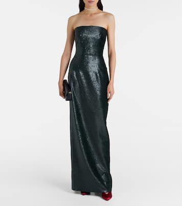 Laelia sequined bustier gown | Emilia Wickstead