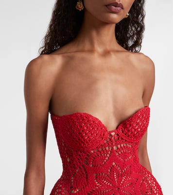 Crochet cotton corset dress | Magda Butrym