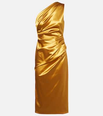 Vestido de cóctel de satén fruncido | Dolce&Gabbana