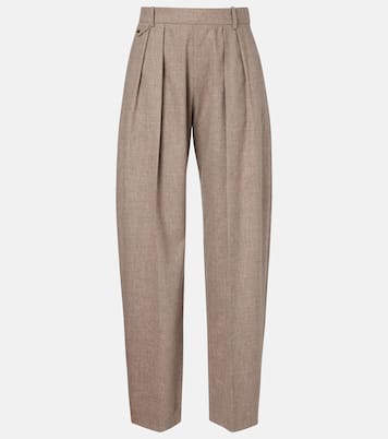 Dugan wool-blend tapered pants | Khaite
