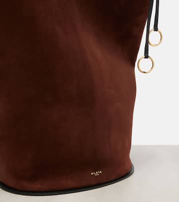 Bucket Bag Hip Large aus Veloursleder | Alaïa