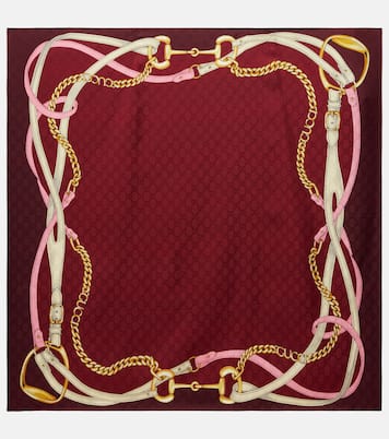 Tuch Horsebit aus Seiden-Jacquard | Gucci
