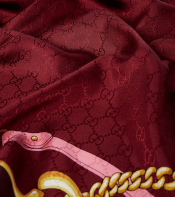 Tuch Horsebit aus Seiden-Jacquard | Gucci
