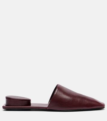 Pantoletten Pierced aus Leder | Tory Burch