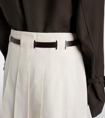 Belted cotton and silk miniskirt | Ferragamo