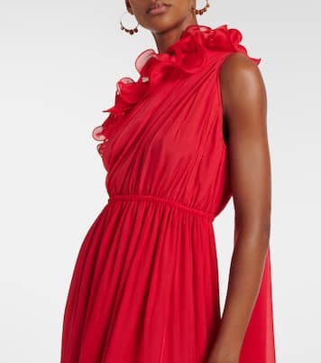 Robe longue Jenni en soie | Leo Lin