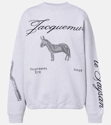 Ane embroidered cotton sweatshirt | Jacquemus