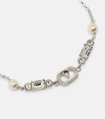 VLogo embellished chain bracelet | Valentino