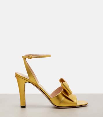 Bowow 95 metallic leather sandals | Valentino Garavani