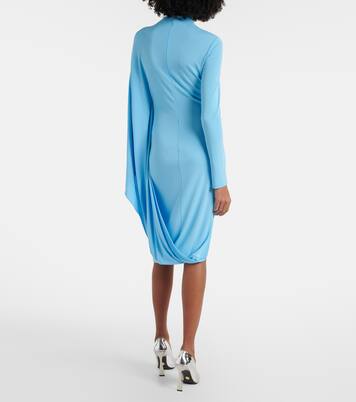 Draped jersey midi dress | Stella McCartney