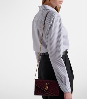 Cassandre Envelope leather wallet on chain | Saint Laurent
