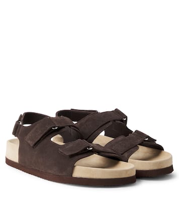 Sandalen aus Veloursleder | Brunello Cucinelli Kids