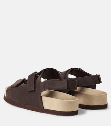 Sandalen aus Veloursleder | Brunello Cucinelli Kids