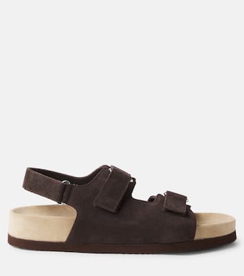 Sandalen aus Veloursleder | Brunello Cucinelli Kids