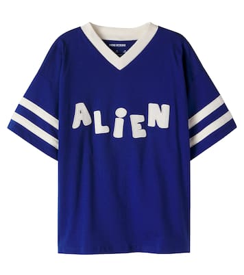 Appliqué cotton T-shirt | Mini Rodini