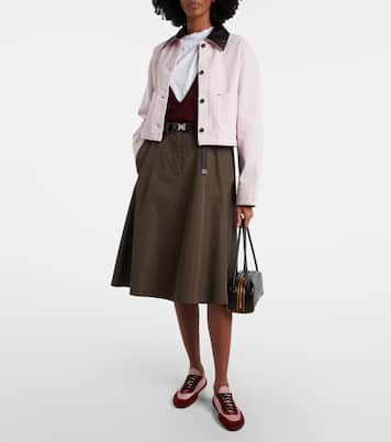 Collapse Re-Nylon 스웨이드 스니커즈 | Prada