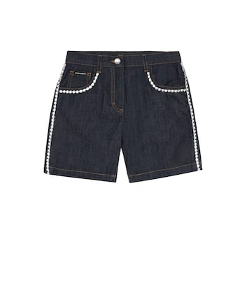 Short en jean à ornements | Dolce&Gabbana Kids