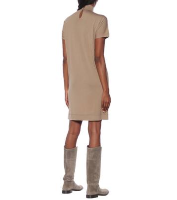 Vestido corto de lana y cachemir | Brunello Cucinelli