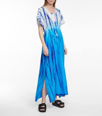 Tie-dye silk kaftan | Anna Kosturova
