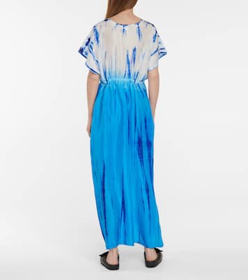 Tie-dye silk kaftan | Anna Kosturova