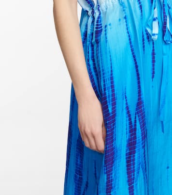 Tie-dye silk kaftan | Anna Kosturova
