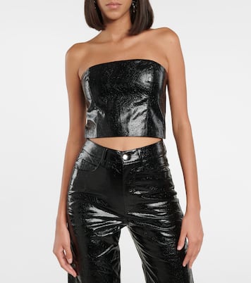 Cropped-Top Emili aus Lederimitat | Rotate
