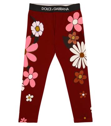 Bedruckte Leggings aus Baumwolle | Dolce&Gabbana Kids