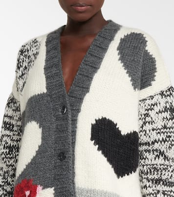 Intarsia wool-blend cardigan | Joseph