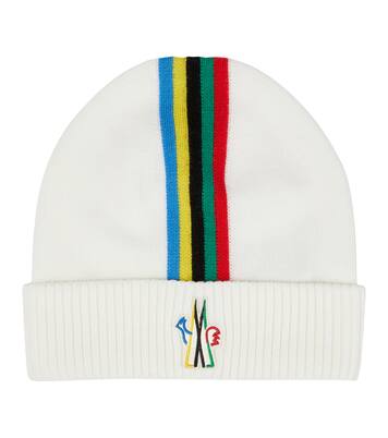 Logo striped wool beanie | Moncler Grenoble