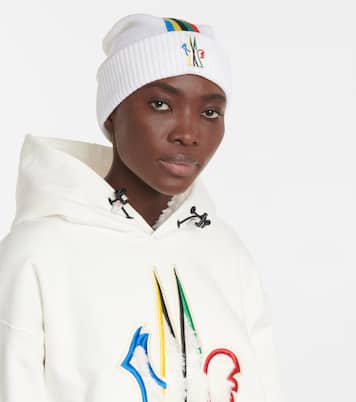 Logo striped wool beanie | Moncler Grenoble