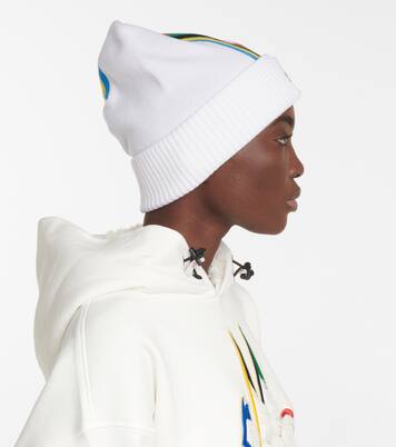 Logo striped wool beanie | Moncler Grenoble