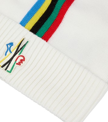 Logo striped wool beanie | Moncler Grenoble
