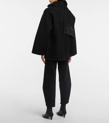 Embroidered wool-blend scarf jacket | Toteme