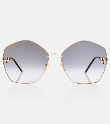 Oversize-Sonnenbrille Panthère de Cartier | Cartier Eyewear Collection