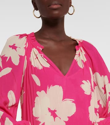 Luella printed maxi dress | Velvet