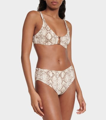 Bel Air snake-print bikini top | Melissa Odabash