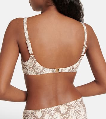 Bel Air snake-print bikini top | Melissa Odabash