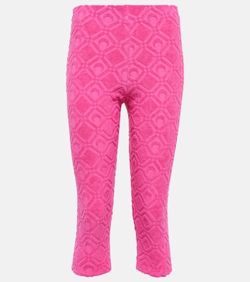 Jacquard cotton-blend leggings | Marine Serre