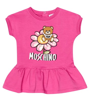 Bebé - vestido de jersey en mezcla de algodón | Moschino Kids