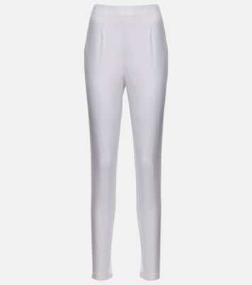 Pantaloni slim in misto cotone | Prada
