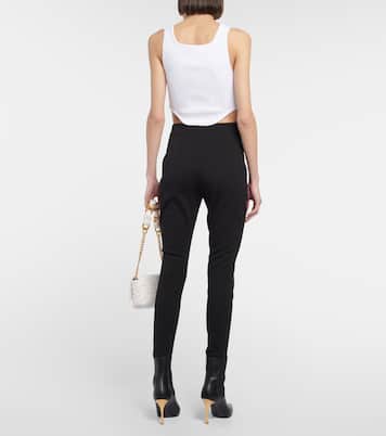 Top stile corsetto in maglia a coste | Balmain