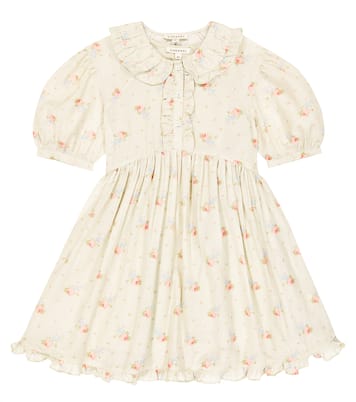 Bedrucktes Kleid Angelica aus Baumwolle | Caramel