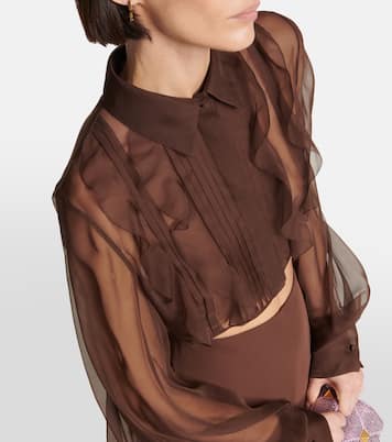 Top in chiffon di seta | Valentino