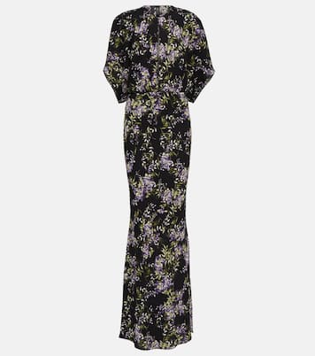 Obie floral georgette gown | Norma Kamali