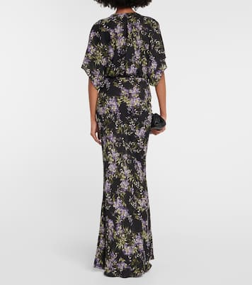 Obie floral georgette gown | Norma Kamali