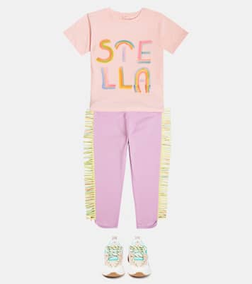 Pantalones deportivos en jersey de algodón | Stella McCartney Kids